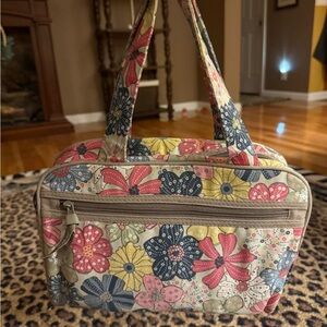 Thirty-One Multicolor Floral Cosmetic Bag